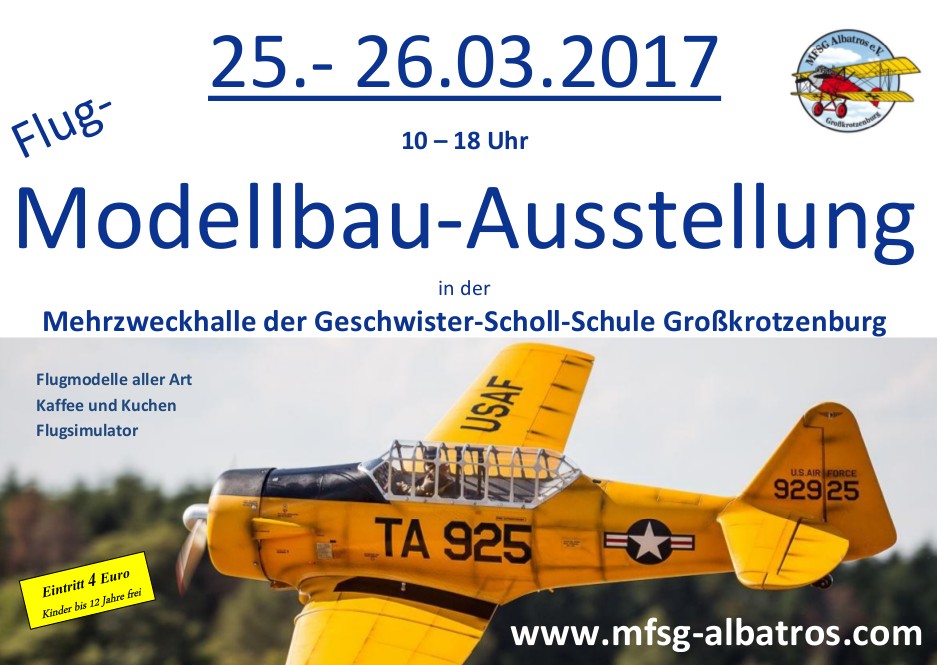 Flug-Modellbau-Ausstellung des MFSG-Albatros Großkrotzenburg