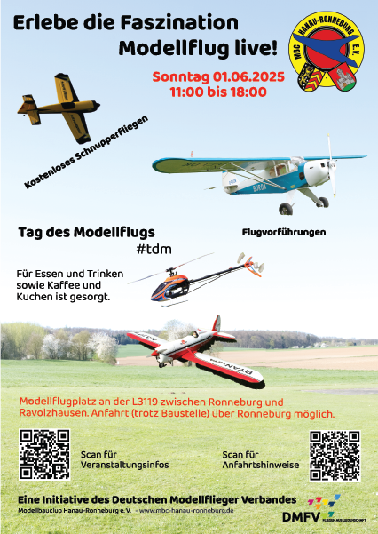 Flyer für den Tag des Modellflugs